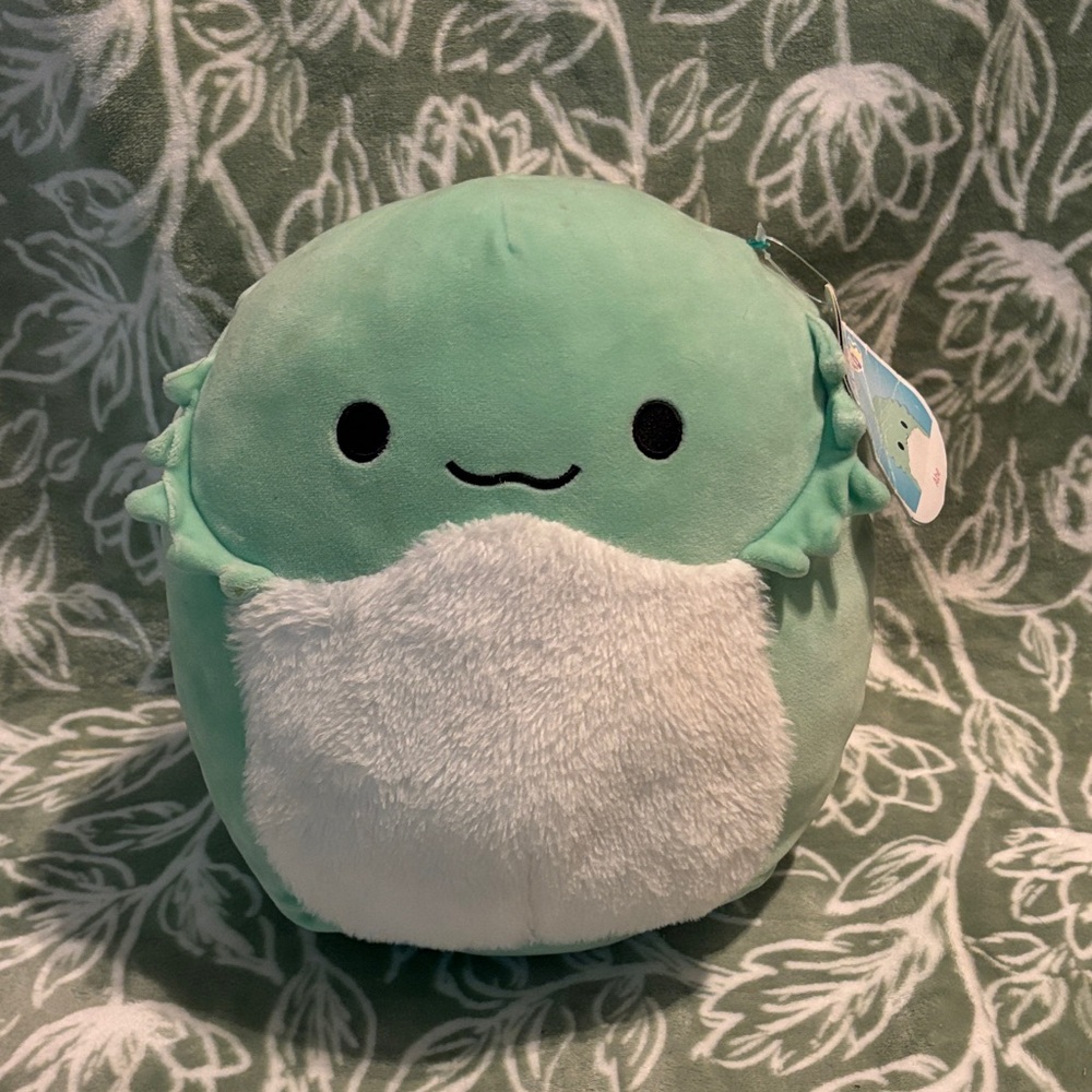 Squishmallows Mint Green and White Axolotl Plush